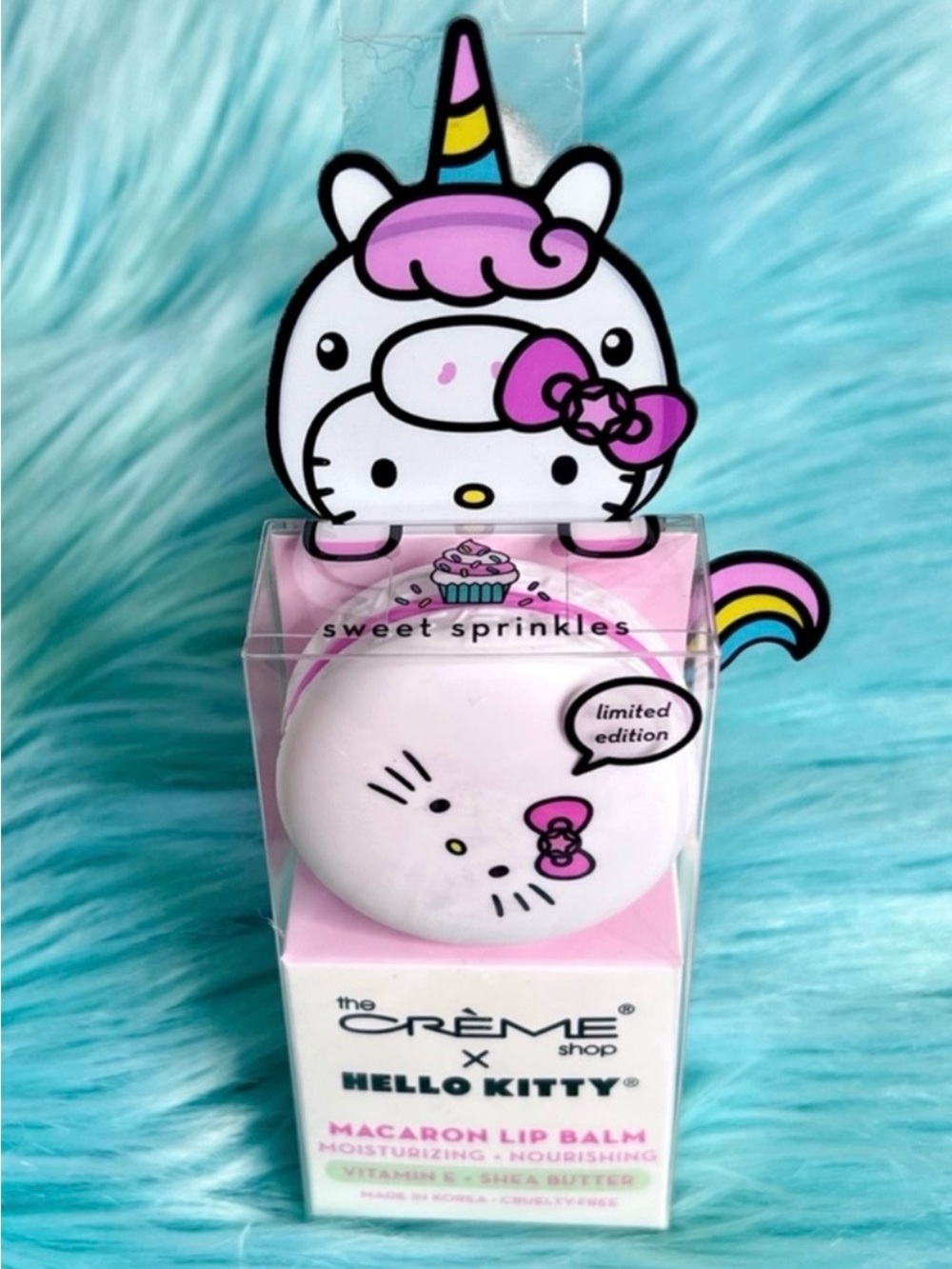 Crème Shop X Sanrio Sweet Sprinkles Hello Kitty Limited Edition Macaron Lip Balm - Picture 2 of 7